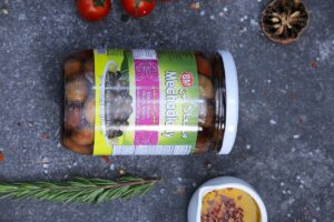 Mechaalany Lebanese black olives jar - deli products at The Meat Master Butchery