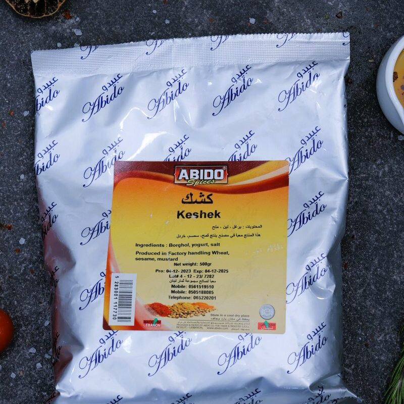 Abido keshek (fermented wheat and yogurt powder) bag - Lebanese pantry at The Meat Master Butchery