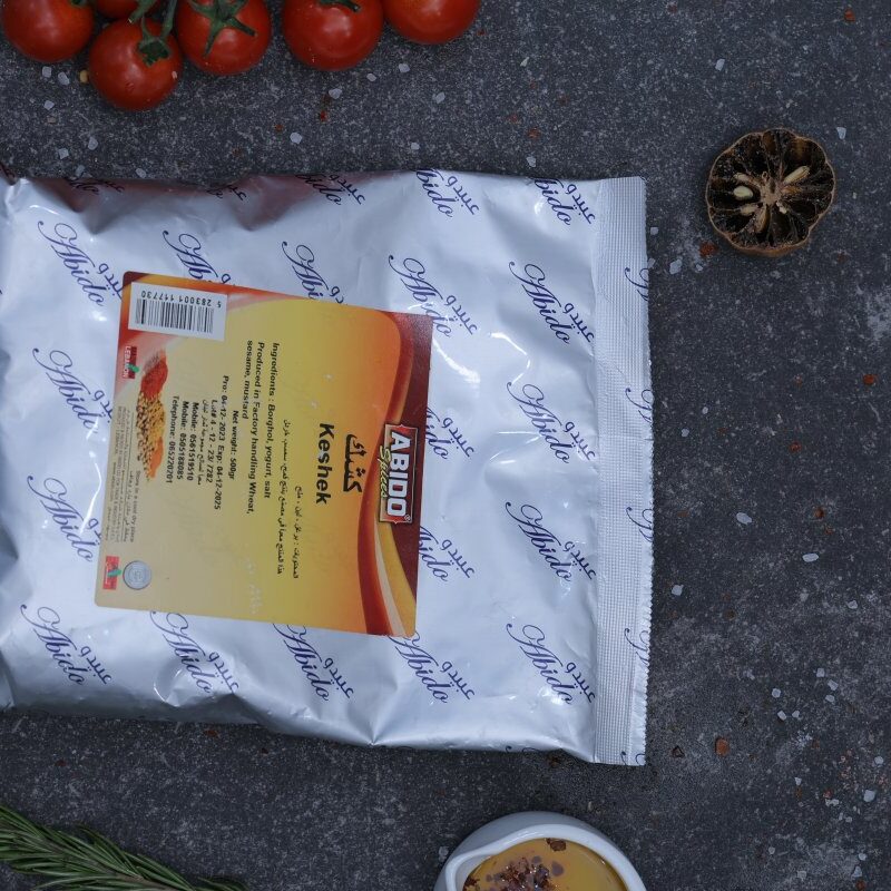Abido keshek powder large bag overhead shot - Lebanese pantry at The Meat Master Butchery