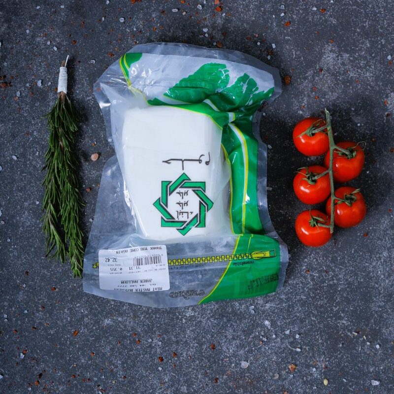 White cheese block in green vacuum packaging large size - fresh dairy at The Meat Master Butchery