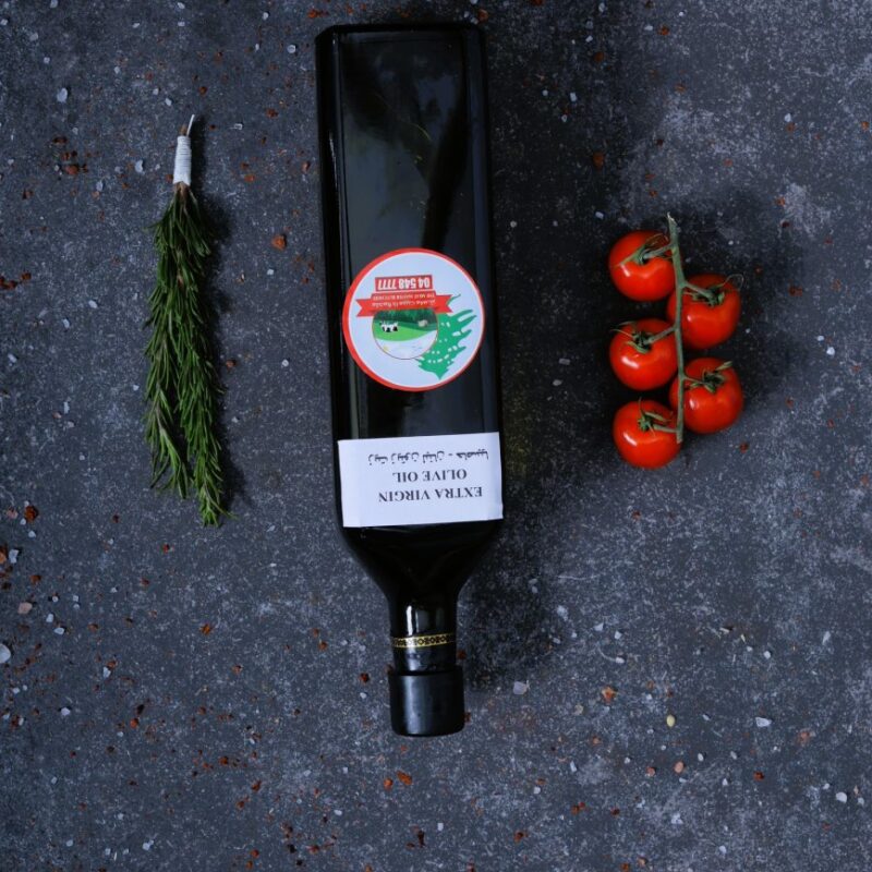 Lebanese extra virgin olive oil in a dark glass bottle - premium pantry at The Meat Master Butchery