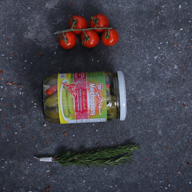 Mechaalany mixed pickles jar with cucumber and chilli - deli condiments at The Meat Master Butchery