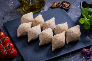 Freshly hand-rolled kibbeh - Lebanese specialty at The Meat Master Butchery