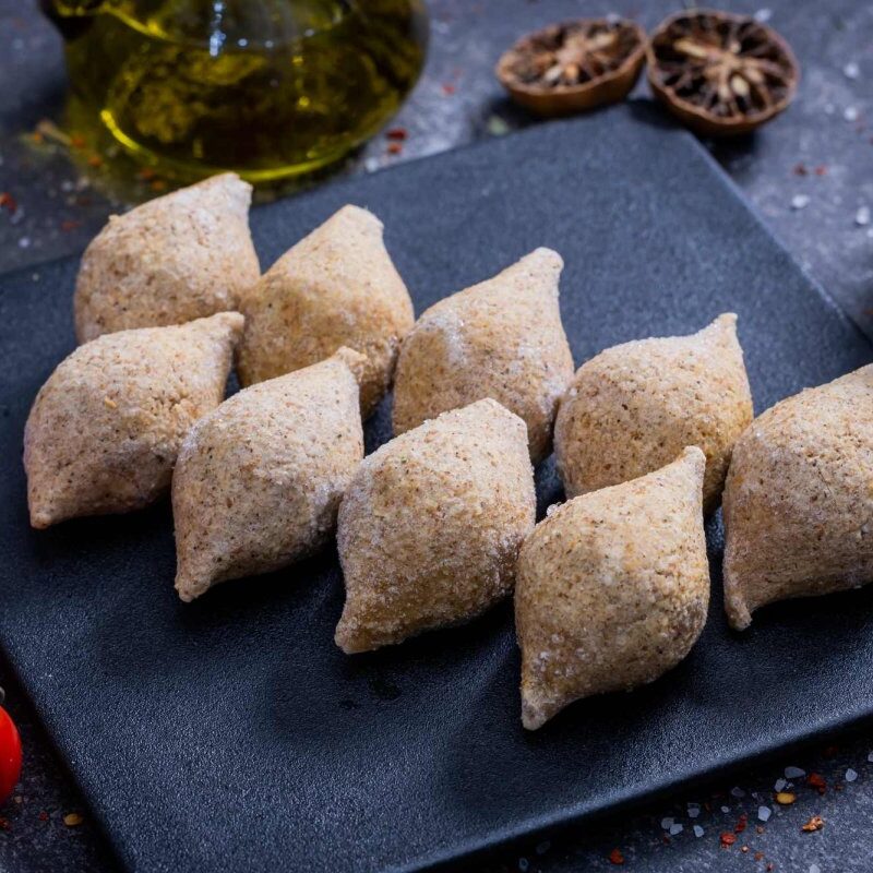 Freshly hand-rolled kibbeh - Lebanese specialty at The Meat Master Butchery