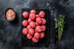 Fresh handmade meatballs available at The Meat Master Butchery