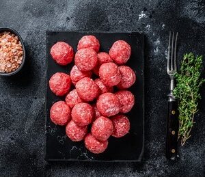 Fresh handmade meatballs available at The Meat Master Butchery